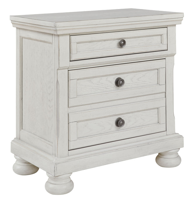 Robbinsdale - Antique White - Two Drawer Night Stand
