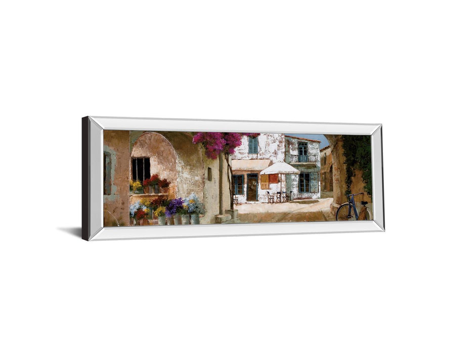 Picking Up Flowers By Archambault G - Mirrored Frame Wall Art - Beige