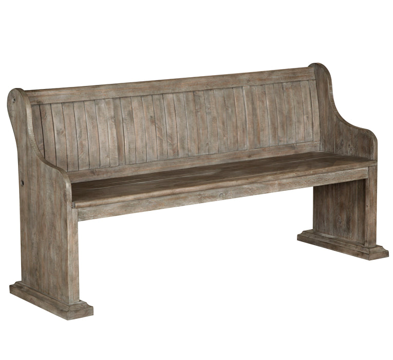 Tinley Park - Bench With Back - Dove Tail Grey