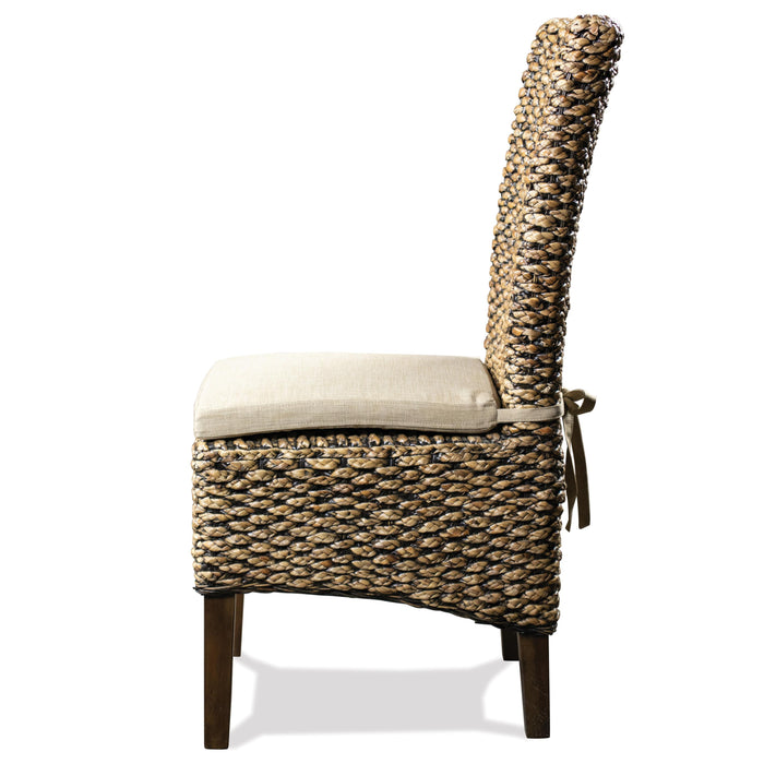 Mix-N-Match Chairs - Woven Side Upholstered Chair (Set of 2) - Hazelnut