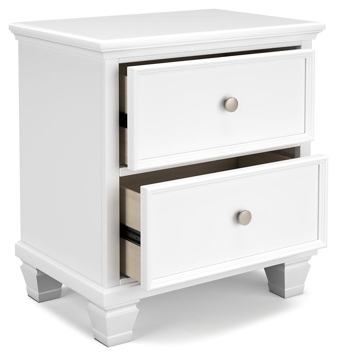 Fortman - White - Two Drawer Night Stand