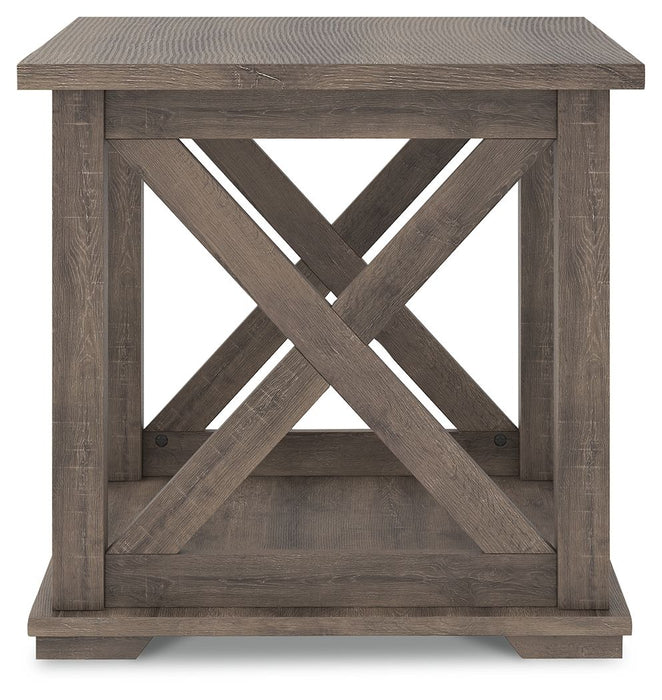 Arlenbry - Gray - Square End Table