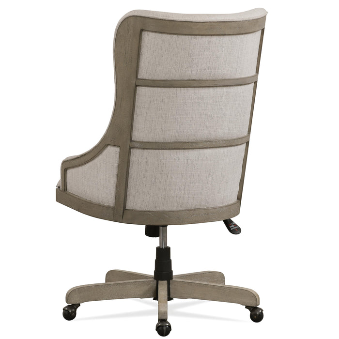 Wimberley - Upholstered Desk Chair - Pearl Silver
