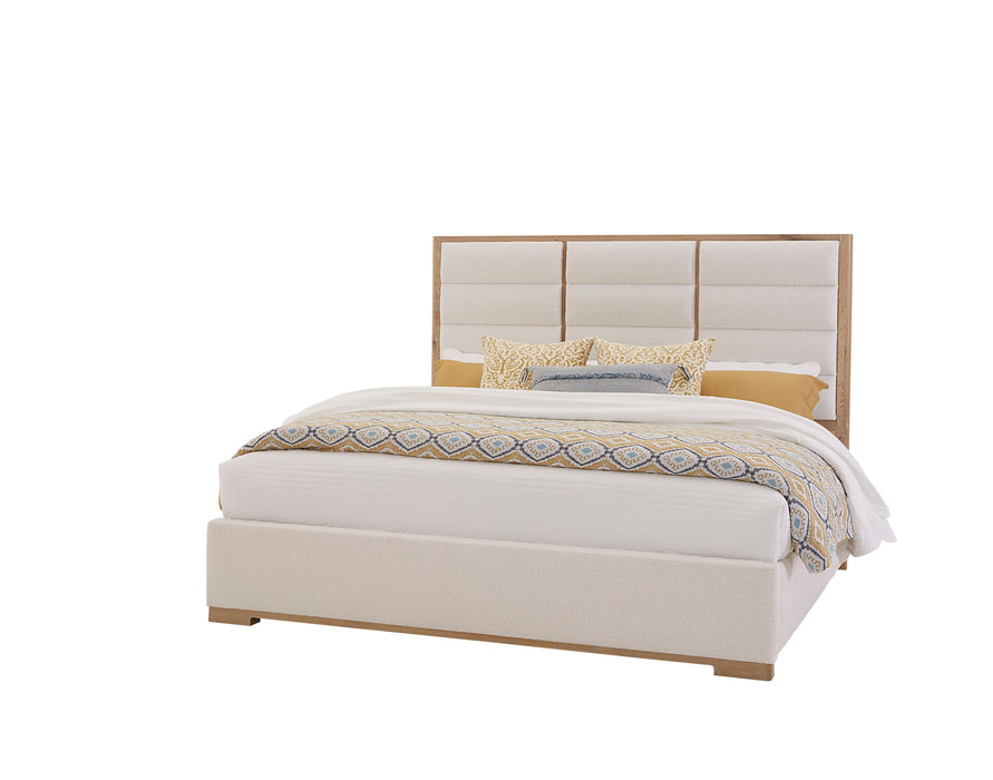 Crafted Oak - Upholstered Bed
