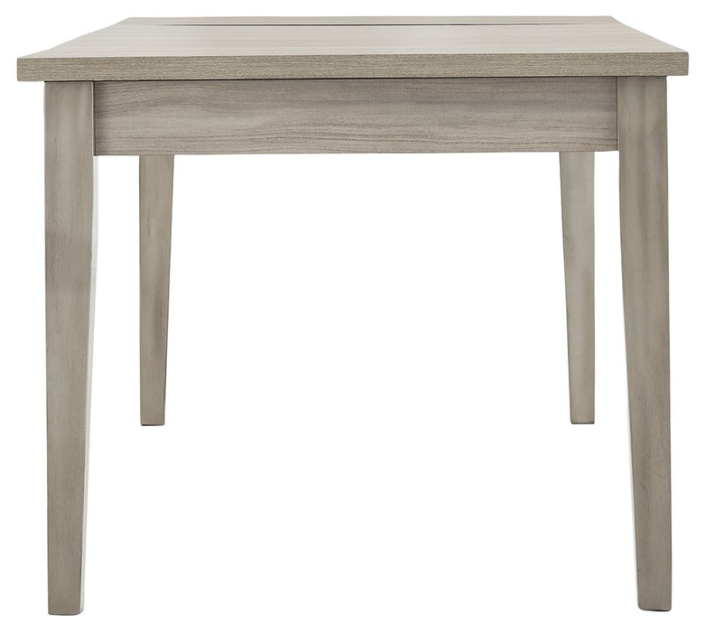 Parellen - Gray - Rect Drm Table W/Storage