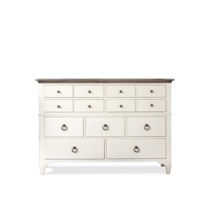 Myra - Nine Drawer Dresser - Natural / Paperwhite
