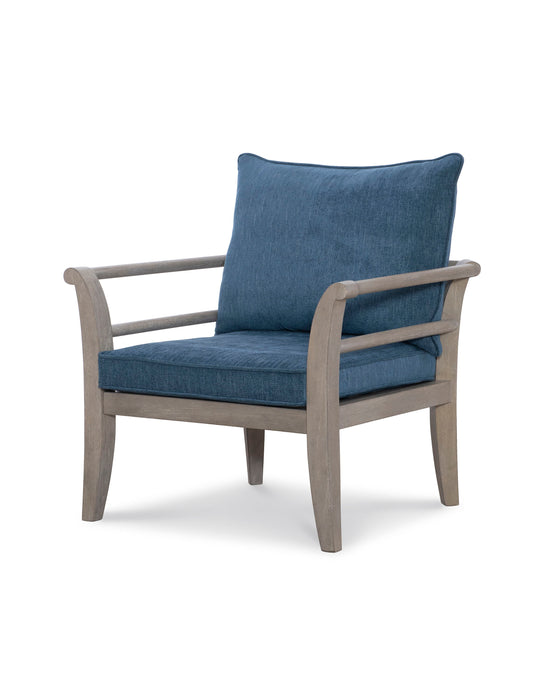 Sawyer - Curved Arm Chair - Blue