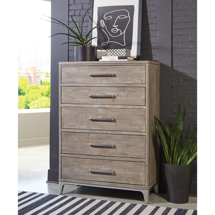 Intrigue - Five Drawer Chest - Hazelwood