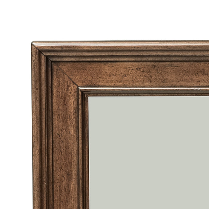 Rustic Traditions - Dresser & Mirror - Dark Brown