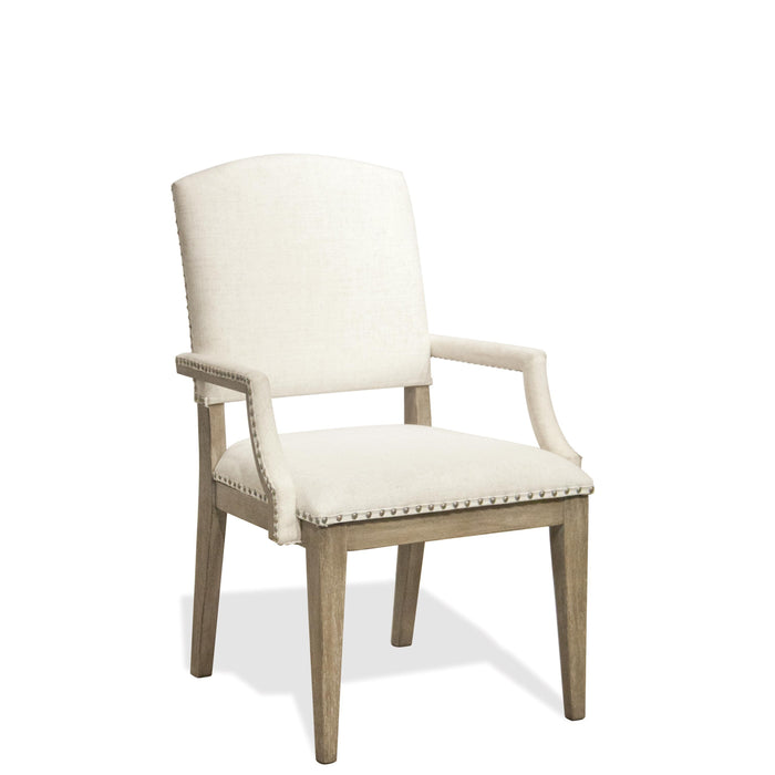 Myra - Upholstered Arm Dining Chair (Set of 2) - Natural