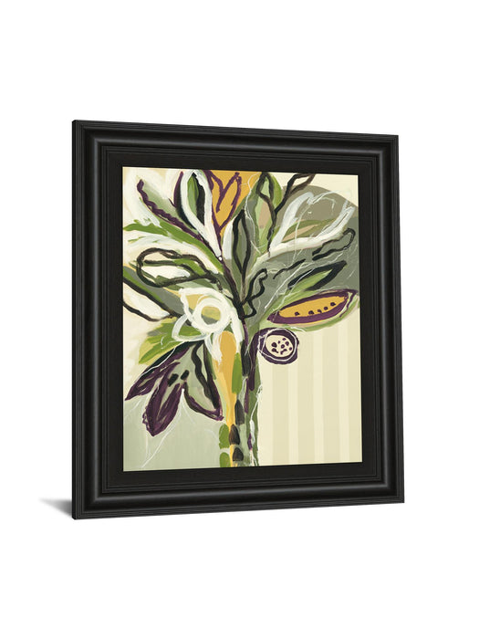 Serene Floral Il By A. Maritz - Framed Print Wall Art - Green