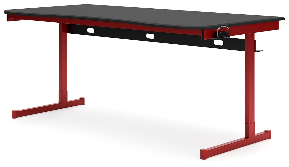 Lynxtyn - Red / Black - Home Office Desk