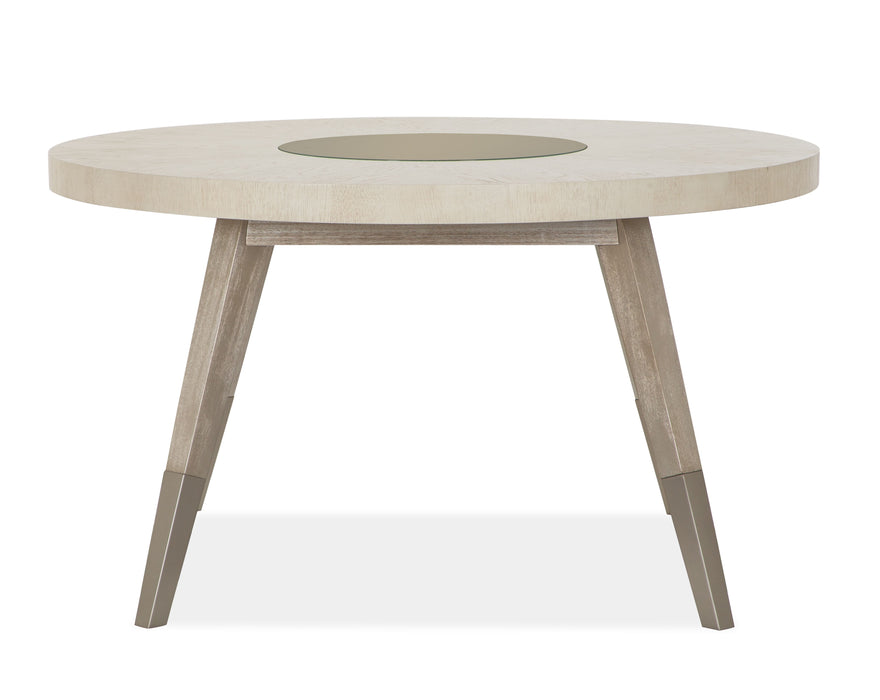 Lenox - Round Dining Table - Warm Silver