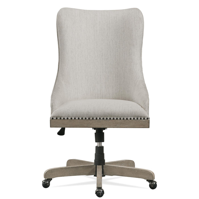 Wimberley - Upholstered Desk Chair - Pearl Silver