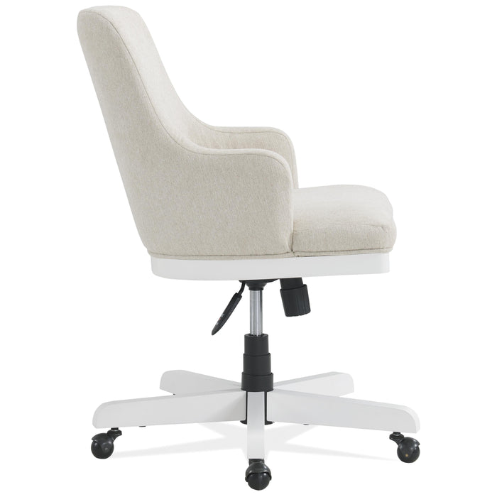 Finn - Upholstered Desk Chair - White