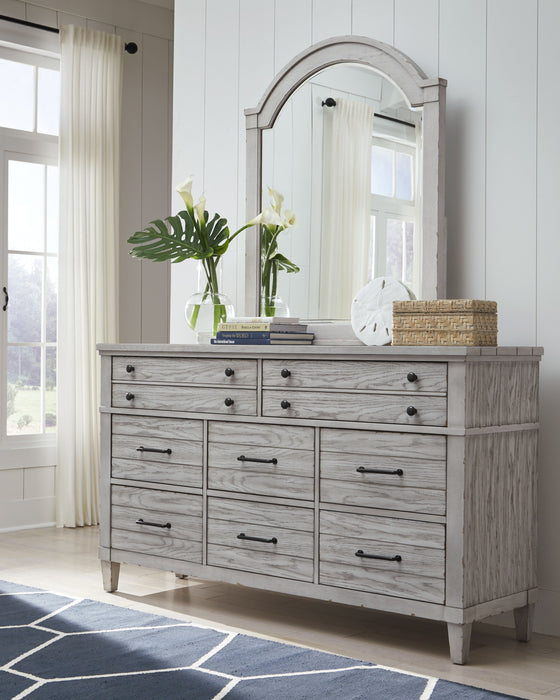 Belhaven - Arched Dresser Mirror - Pearl Silver
