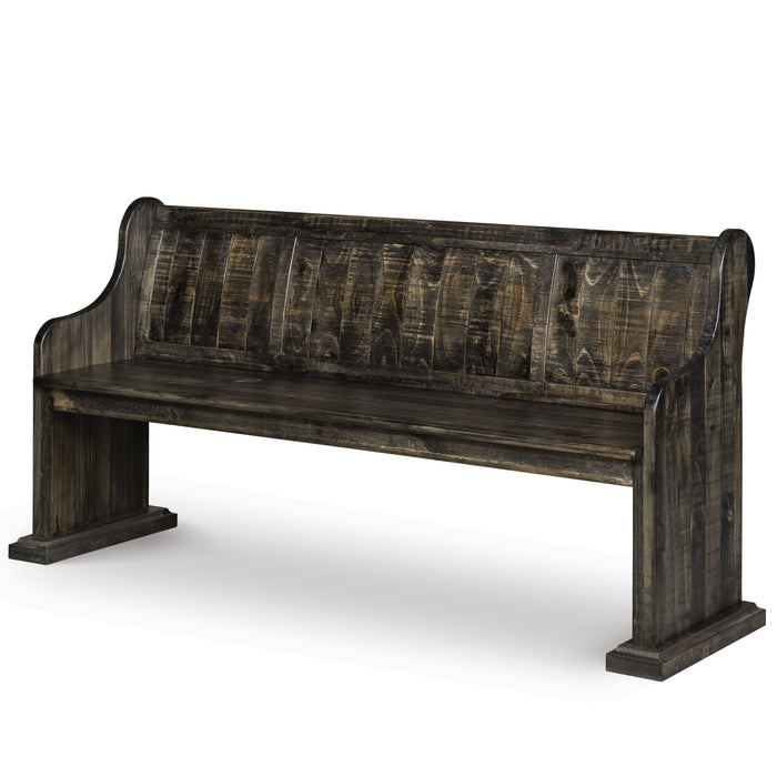 Bellamy - Bench With Back - Peppercorn