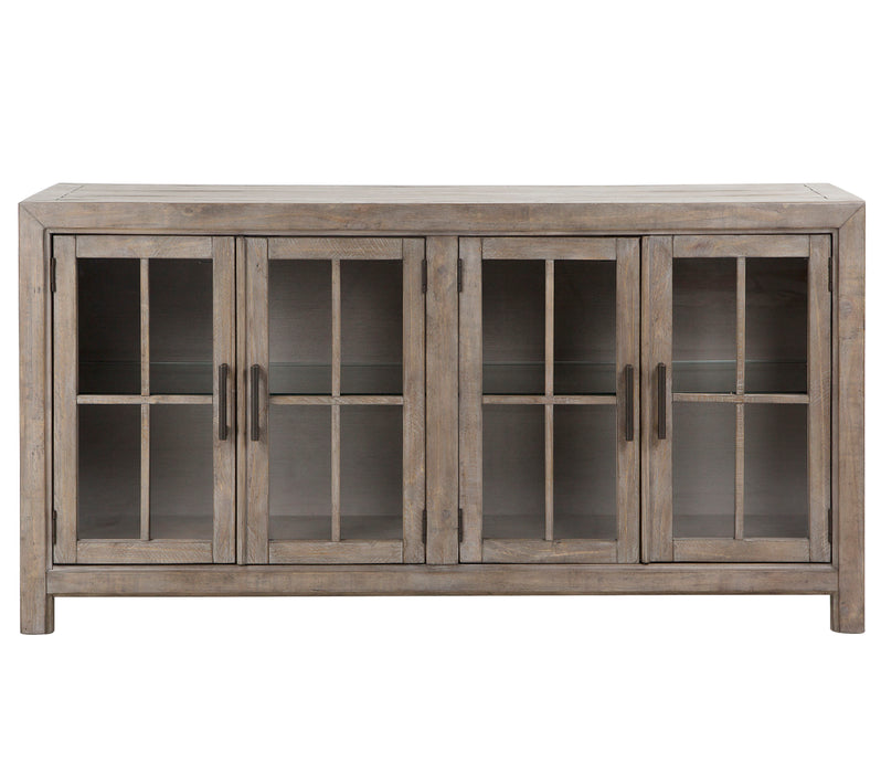 Tinley Park - Buffet Curio Cabinet - Dove Tail Grey