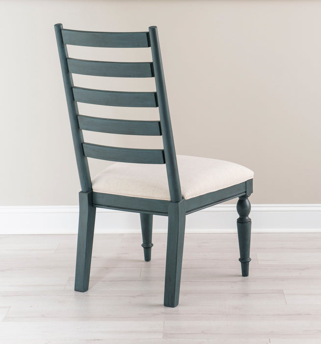 Easton Hills - Ladder Back Side Chair (Set of 2) - Blue