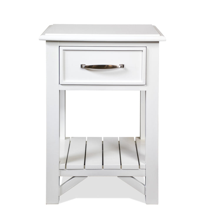 Talford - Cotton One Drawer Nightstand - White