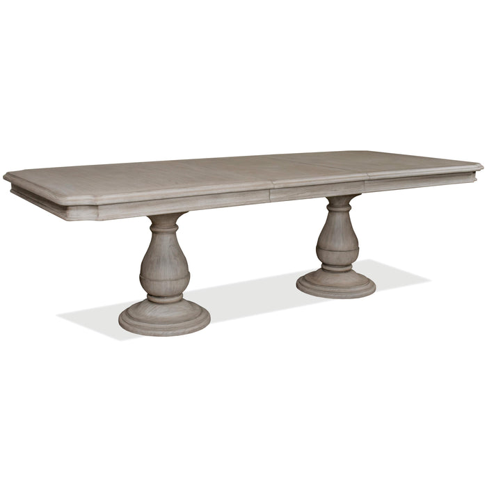 Anniston - Double Pedestal Table - Cashmere