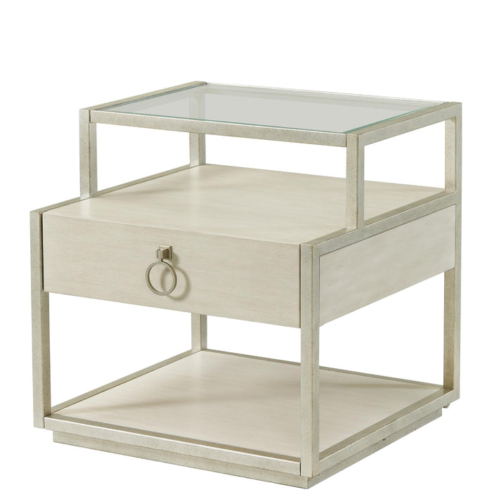Maisie - Rectangular End Table - Champagne