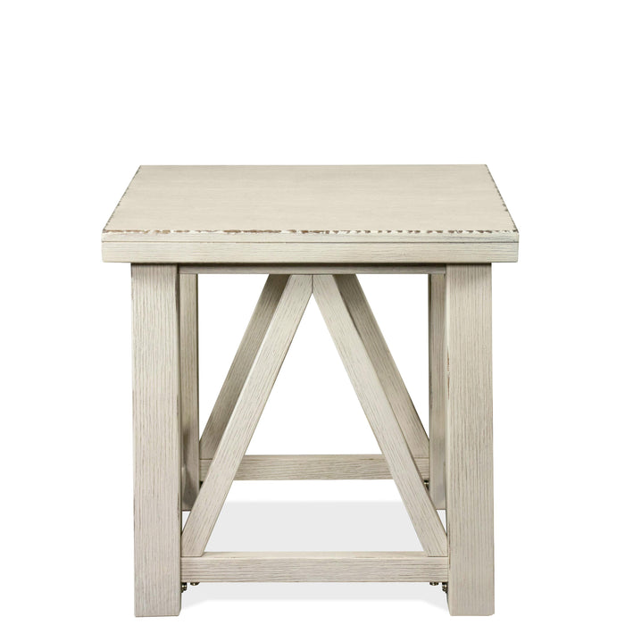 Aberdeen - End Table - Weathered Worn White