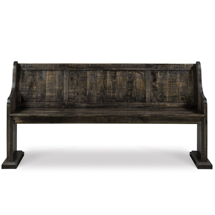 Bellamy - Bench With Back - Peppercorn