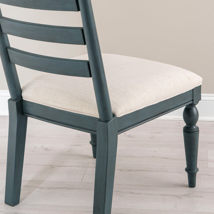 Easton Hills - Ladder Back Side Chair (Set of 2) - Blue