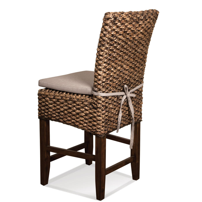 Mix-N-Match Chairs - Woven Counter Upholstered Stool (Set of 2) - Hazelnut