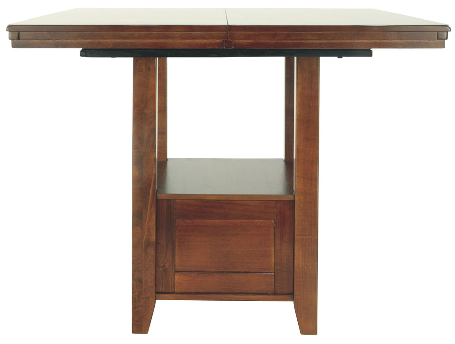 Ralene - Medium Brown - Rect Drm Counter Ext Table