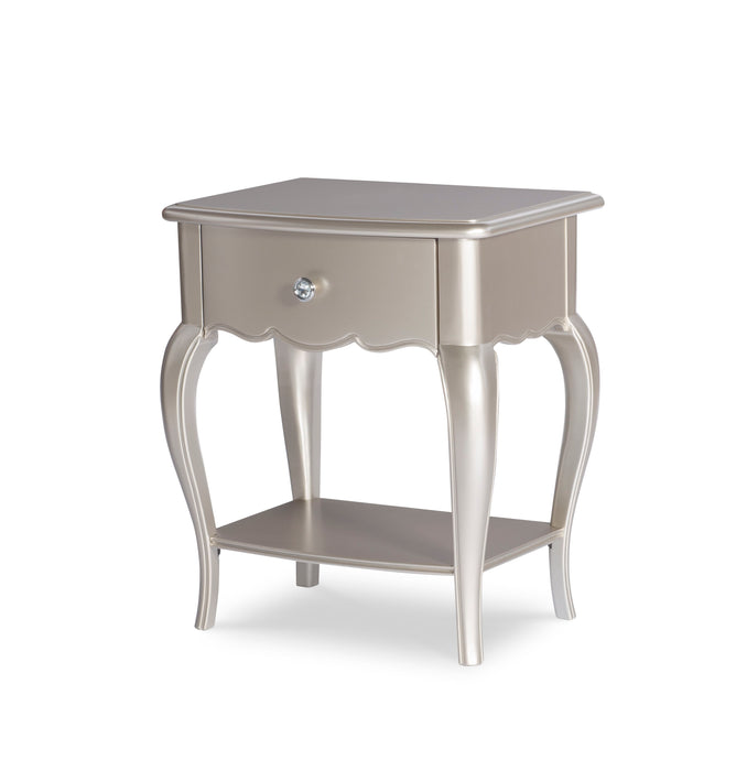 Vogue - Open Nightstand - Pearl Silver