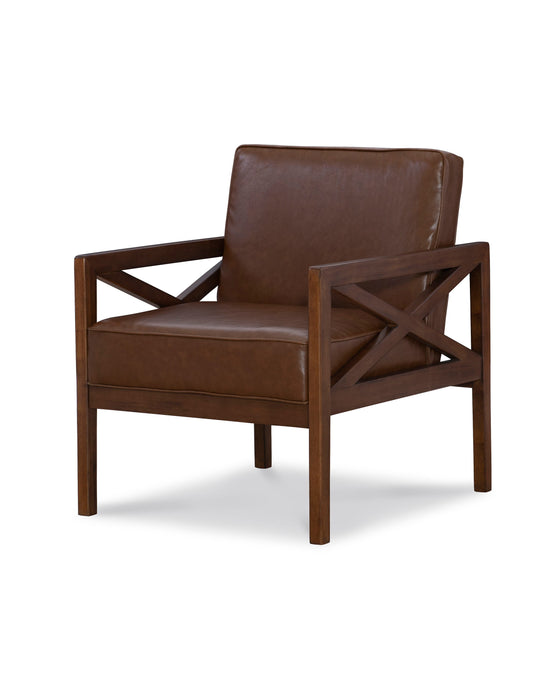 Sawyer - X Chair - Dark Brown