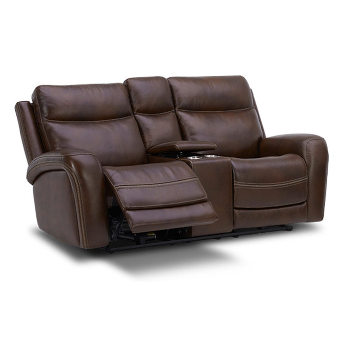 Blair - Loveseat With Console P2 & ZG - Cognac