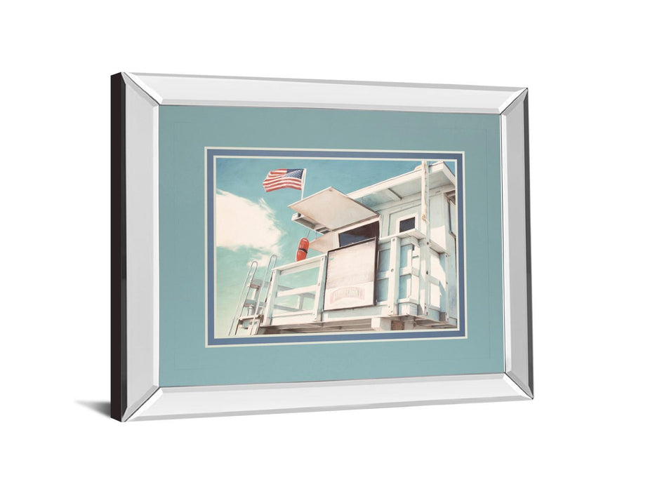 The Cabin By Natasia Cook - Mirror Framed Print Wall Art - White