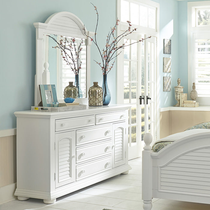 Summer House - Dresser & Mirror - White