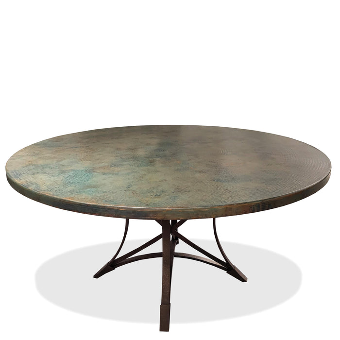 Laredo - Round Dining Table - Aged Copper