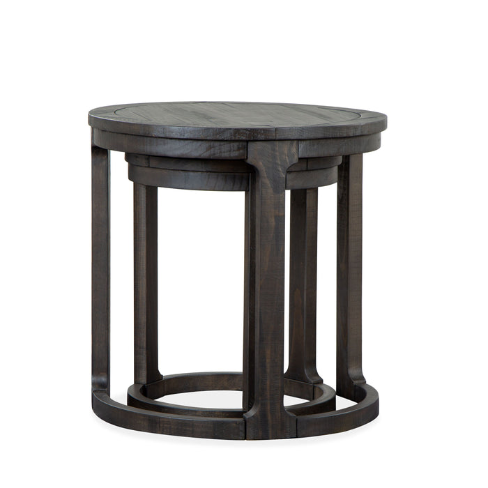 Boswell - Round Nesting End Table - Peppercorn