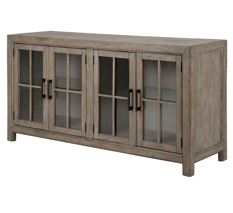 Tinley Park - Buffet Curio Cabinet - Dove Tail Grey