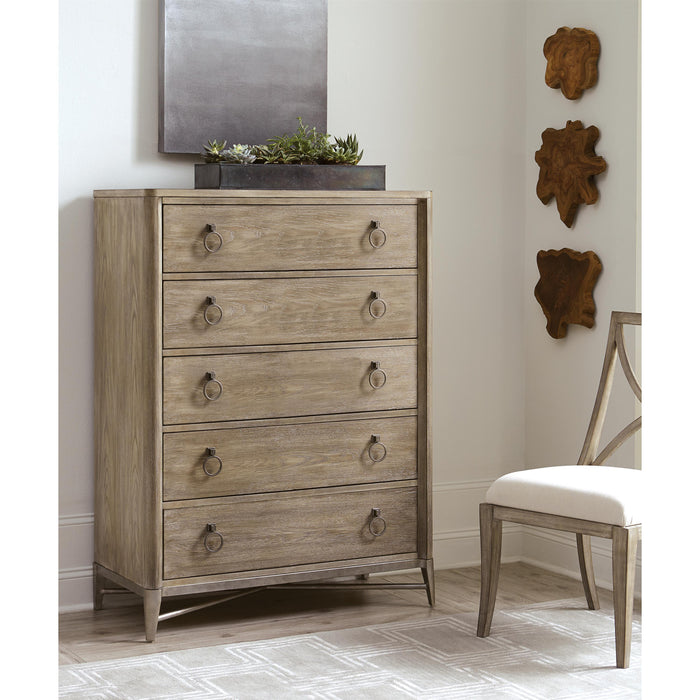 Sophie - Five Drawer Chest - Light Brown